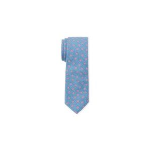 Joe's Collection Men's Blue Floating Floral Slim Tie Blue / Pink